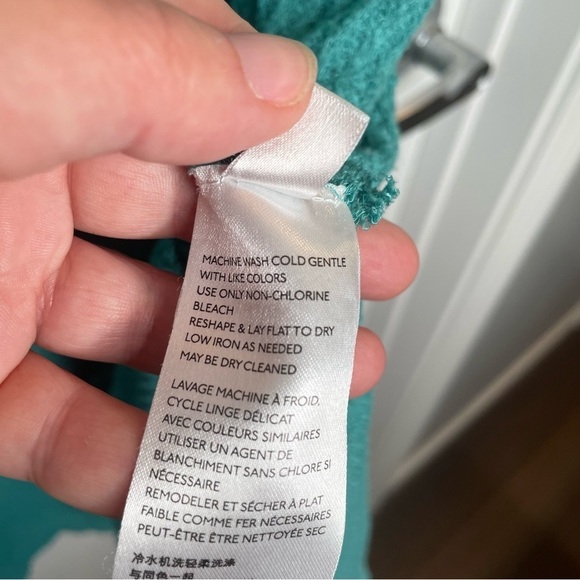 Free People We The Free North Shore Waffle Knit Thermal Tunic Top in Teal M - Picture 11 of 13